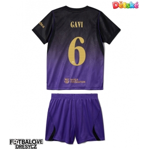 Barcelona Paez Gavi #6 Dětské Venkovní dres komplet 2026-27 Krátký Rukáv (+ trenýrky)